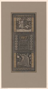 1917年のチャリティーカレンダー それはすでに期待または記憶です: ロッテルダムとアムステルダムの癌研究所の利益のための慈善カレンダー (オブジェクトのタイトル) 作： Richard Nicolaüs Roland Holst