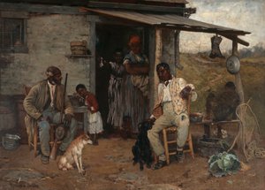 犬の交換、1881年。 作： Richard Norris Brooke