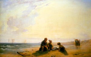 フランスの海岸風景 作： Richard Parkes (attr. to) Bonington