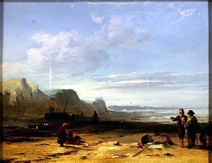 海岸の風景 作： Richard Parkes Bonington