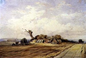 ジプシーのキャンプ 作： Richard Parkes Bonington