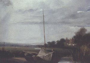 フランスの川 作： Richard Parkes Bonington
