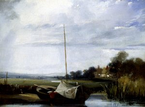 ノルマンディーの川 作： Richard Parkes Bonington