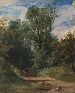 樹木が茂った小道 作： Richard Parkes Bonington