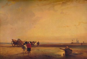 ブローニュサンズ、1827年 作： Richard Parkes Bonington