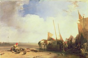 ピカルディの海岸風景 1826年頃 油彩・カンヴァス 作： Richard Parkes Bonington