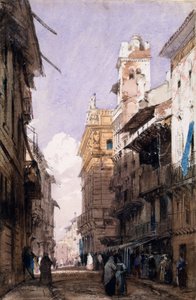 コルソ・サン・アナスタシア、ヴェローナ（水彩・紙 作： Richard Parkes Bonington