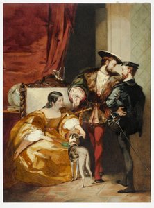 フランシス1世とエタンヌ公爵夫人 作： Richard Parkes Bonington