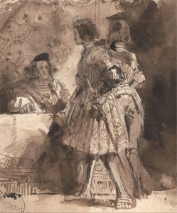 帝国治安判事の前のゲッツ・フォン・ベルリシンゲン 作： Richard Parkes Bonington
