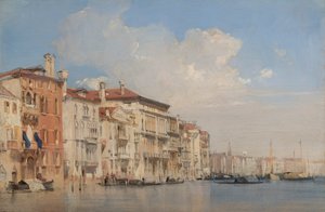 大運河、ヴェネツィア 作： Richard Parkes Bonington