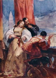 バルコニーでは、ヴェネツィア、c1826。 作： Richard Parkes Bonington