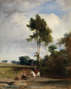 Roadside Halt、1826年。 作： Richard Parkes Bonington