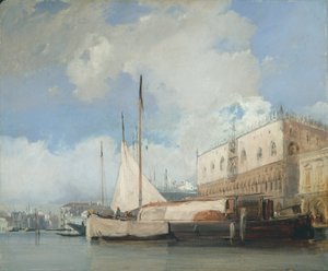 ヴェネツィア、ドゥカーレ宮殿 作： Richard Parkes Bonington