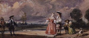 ミーティングの様子 作： Richard Parkes Bonington