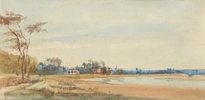 トゥルーヴィル近郊の塩沼 作： Richard Parkes Bonington