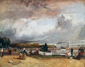 ヴェルサイユ宮殿の水の花壇 作： Richard Parkes Bonington