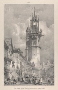 1417 年にイギリスの支配下に建てられた大時計塔 作： Richard Parkes Bonington