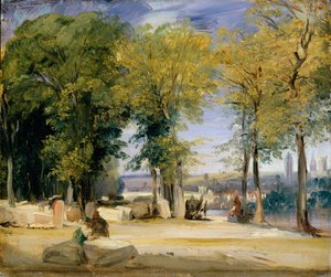 ルーアンの近くを表示します。 1825年。 作： Richard Parkes Bonington
