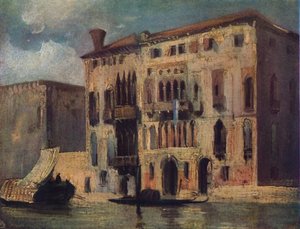 大運河の眺め、19世紀 作： Richard Parkes Bonington