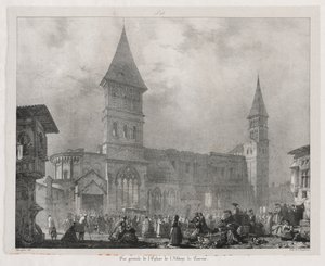 旧フランスの絵のようにロマンチックな旅、フランシュコンテ...、1825年。 作： Richard Parkes Bonington