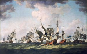 キブロン湾の戦い、1759年11月20日（油絵） 作： Richard Paton