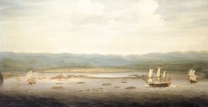 ジャマイカ、ポート・ロイヤルの眺め 1758年頃 油彩・カンヴァス 作： Richard Paton