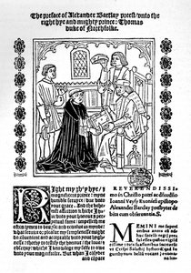 ノーフォーク公爵に本を贈る翻訳者、c1500-1520、1923