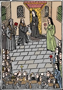 チャールズ5世とメアリーチューダー王女の結婚条約、c1508 作： Richard Pynson