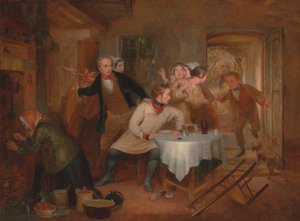 脱走兵の家 [1847年、王立芸術アカデミー、ロンドン、展覧会カタログ] 作： Richard Redgrave