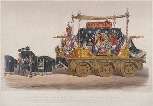 ウェリントン公爵の葬儀車の眺め、1852年