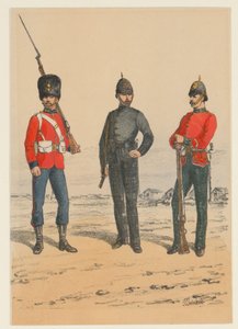 3人のイギリス兵 英国軍の制服の 9 つの表現 (シリーズ タイトル)