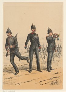 3人のイギリス兵 英国軍の制服の 9 つの表現 (シリーズ タイトル) 作： Richard Simkin