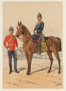 二人のイギリス兵 英国軍の制服の 9 つの表現 (シリーズ タイトル) 作： Richard Simkin