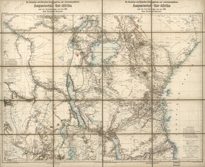 赤道東アフリカにおけるドイツとイギリスの保護領と利益圏: 1890年6月の協定に基づく 作： Richard; Sprigade Kiepert