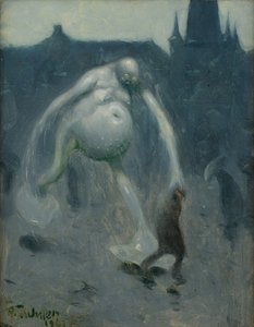 土砂降り、1907年。 作： Richard Teschner