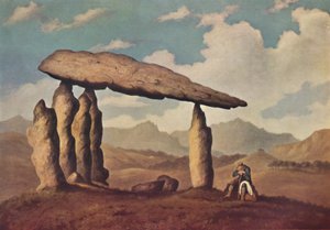Pentre Ifanの巨石墓、ペンブルックシャー、1835年、1946年 作： Richard Tongue