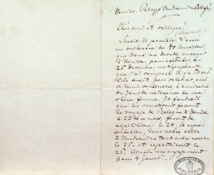 リヒャルト・ワーグナーがルイジ・マンチネッリに宛てた手書きの手紙（12月10日