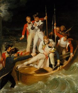 テネリフェで負傷したネルソン（1797年7月24日 作： Richard Westall