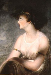 サッフォーに扮した画家の妻の肖像 作： Richard Westall