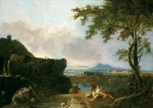 白人の僧侶、1733年～1782年 作： Richard Wilson