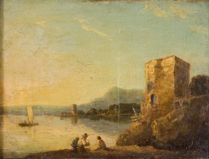 ナポリ近郊の海岸風景、1750～1780年頃。 作： Richard Wilson