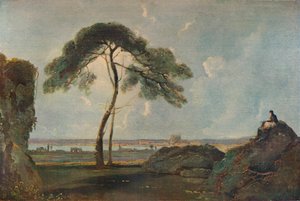 松のあるイタリアの風景、c1756、1938