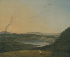 ベスビオが遠くにあるラゴダニャーノ、1770〜75年頃（キャンバスに油彩） 作： Richard Wilson