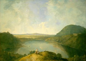 アルバノ湖、1762 年。 作： Richard Wilson