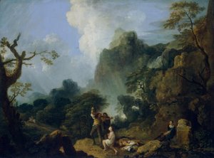 バンディッティのいる風景：殺人事件」1723年～1782年 作： Richard Wilson
