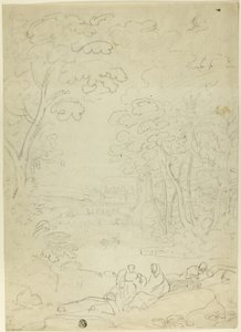 エジプトへの逃避行での休息 作： Richard Wilson
