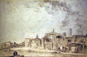 ディオクレティアヌス浴場、ローマ 作： Richard Wilson