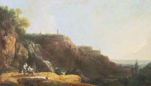 チボリの大滝とマエケナスの別荘 作： Richard Wilson