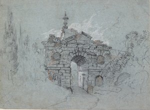 キューの廃墟のアーチ、1760年代 作： Richard Wilson
