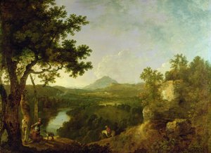 ワトキン・ウィリアムズ・ウィン卿の座、ウィンステイ近くの景色 作： Richard Wilson